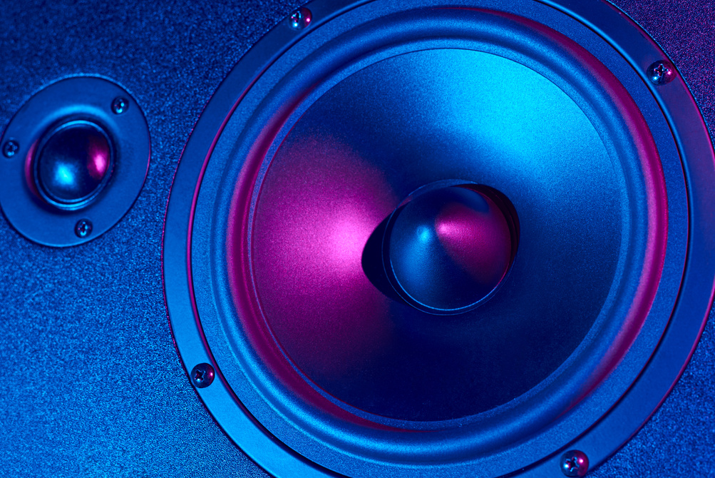 Closeup Photo of an Audio Speaker